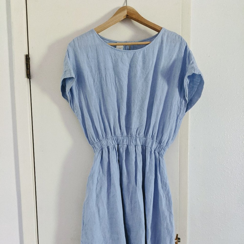 Light Blue Linen Dress size Small